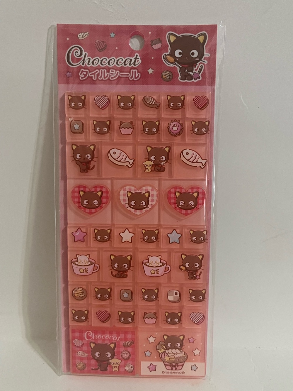 Sanrio Tile Sticker Sheet-CHOCOCAT